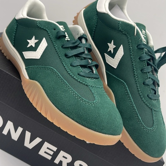 Converse Men’s RUN STAR TRAINER OX GREEN ENVY/EGRET/WHITE A13359C Sneakers - Picture 7 of 16